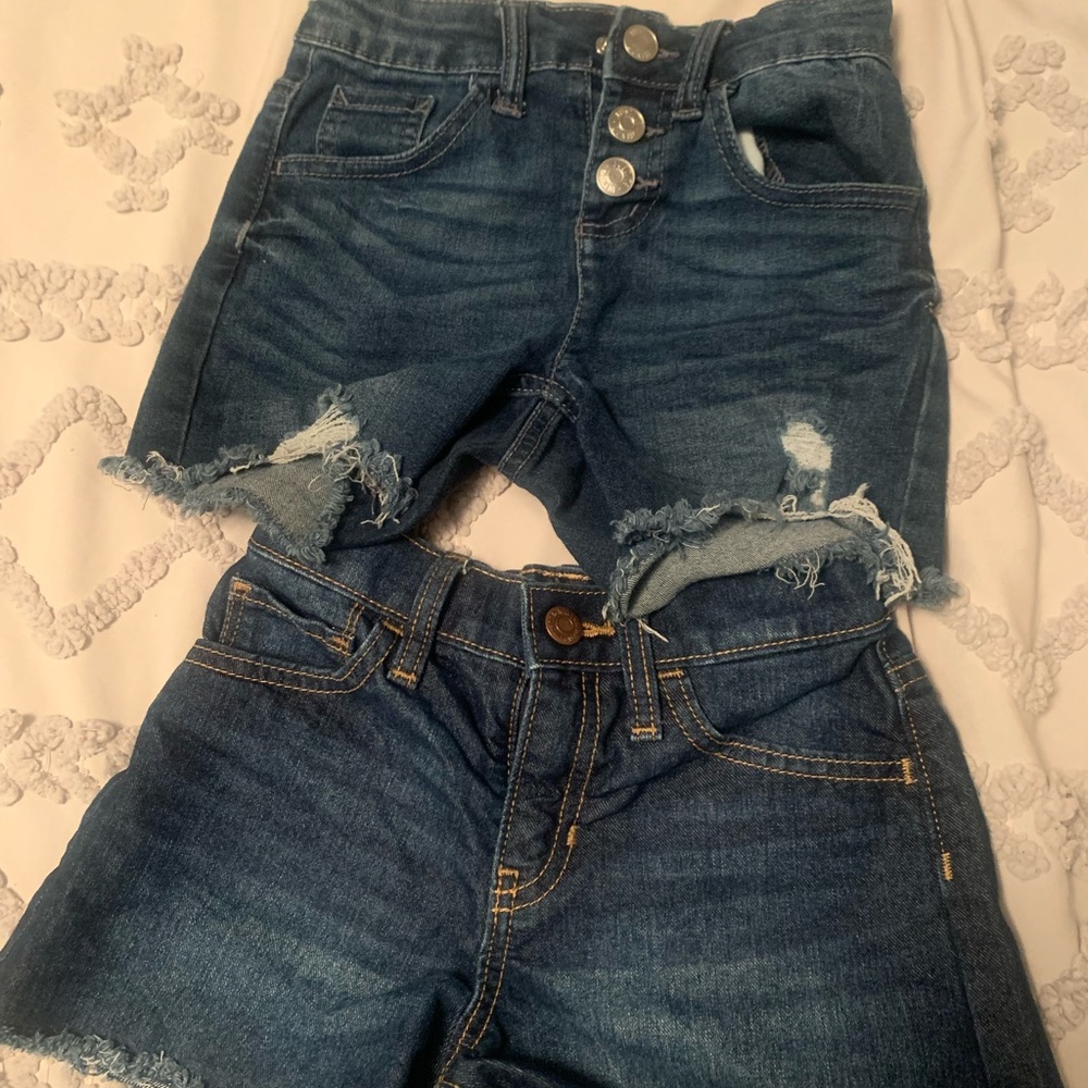 2 girl denim short size 7